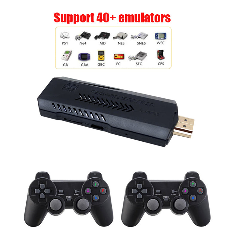 Retro 4K HDMI Game Stick – 30K+ Games with 2 Wireless Controllers