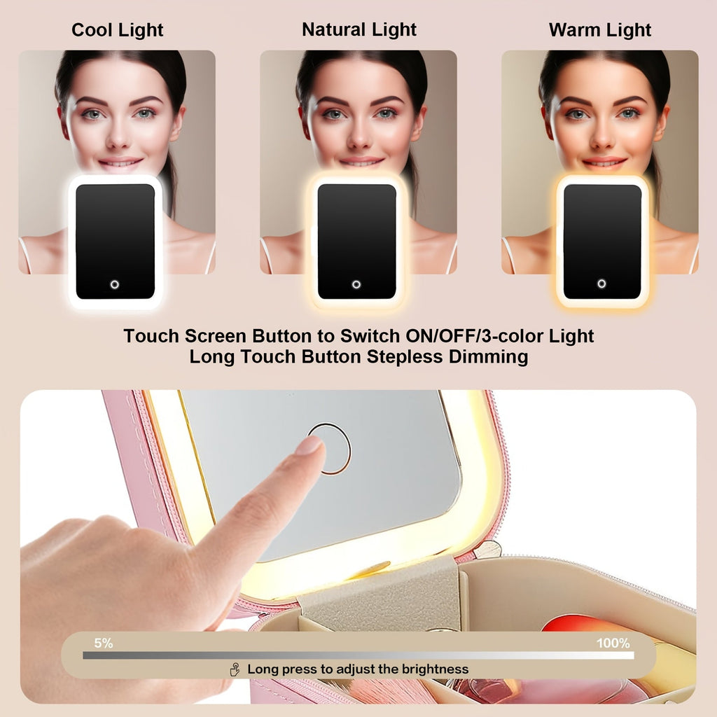 Makeup Mirror Case Organizer