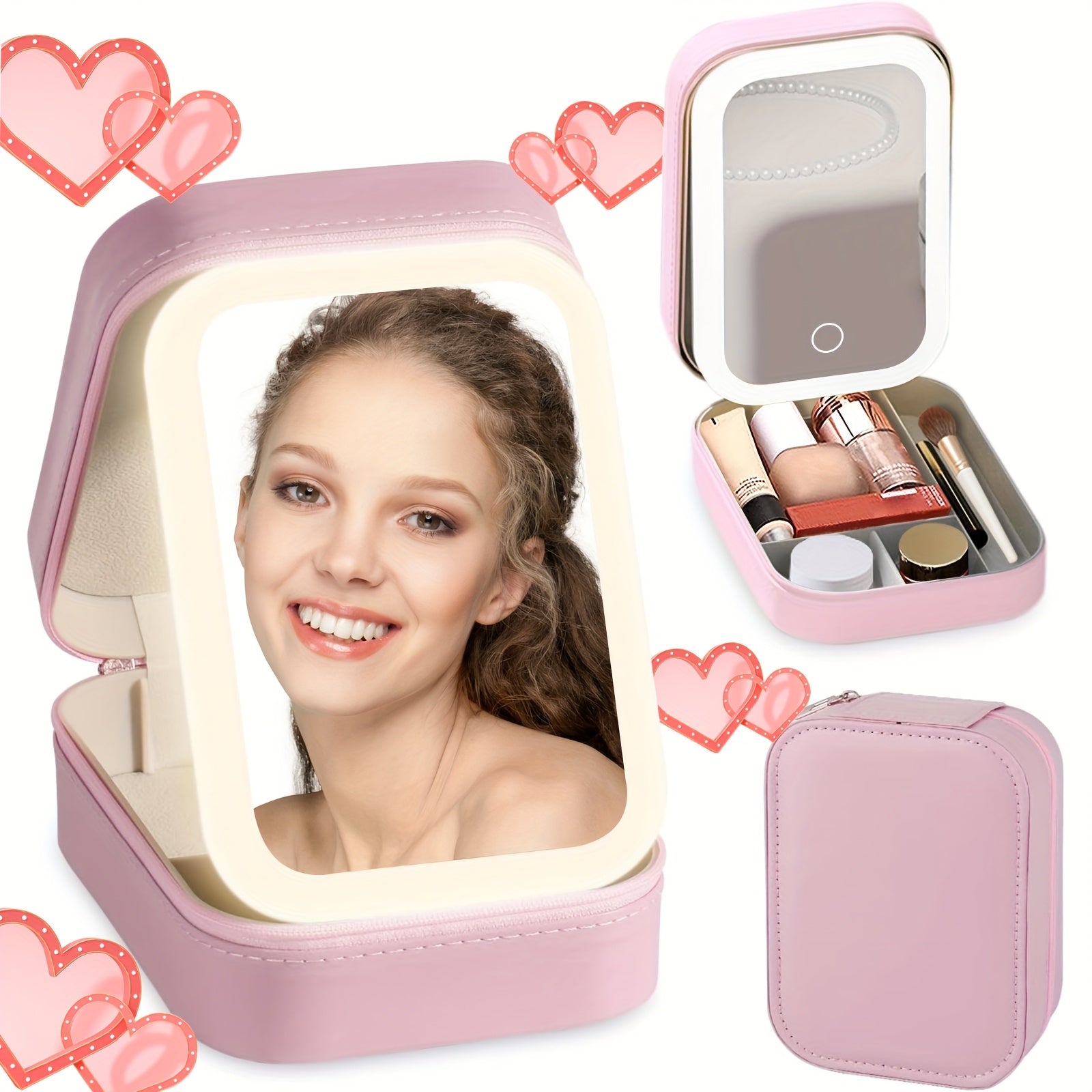 Makeup Mirror Case Organizer