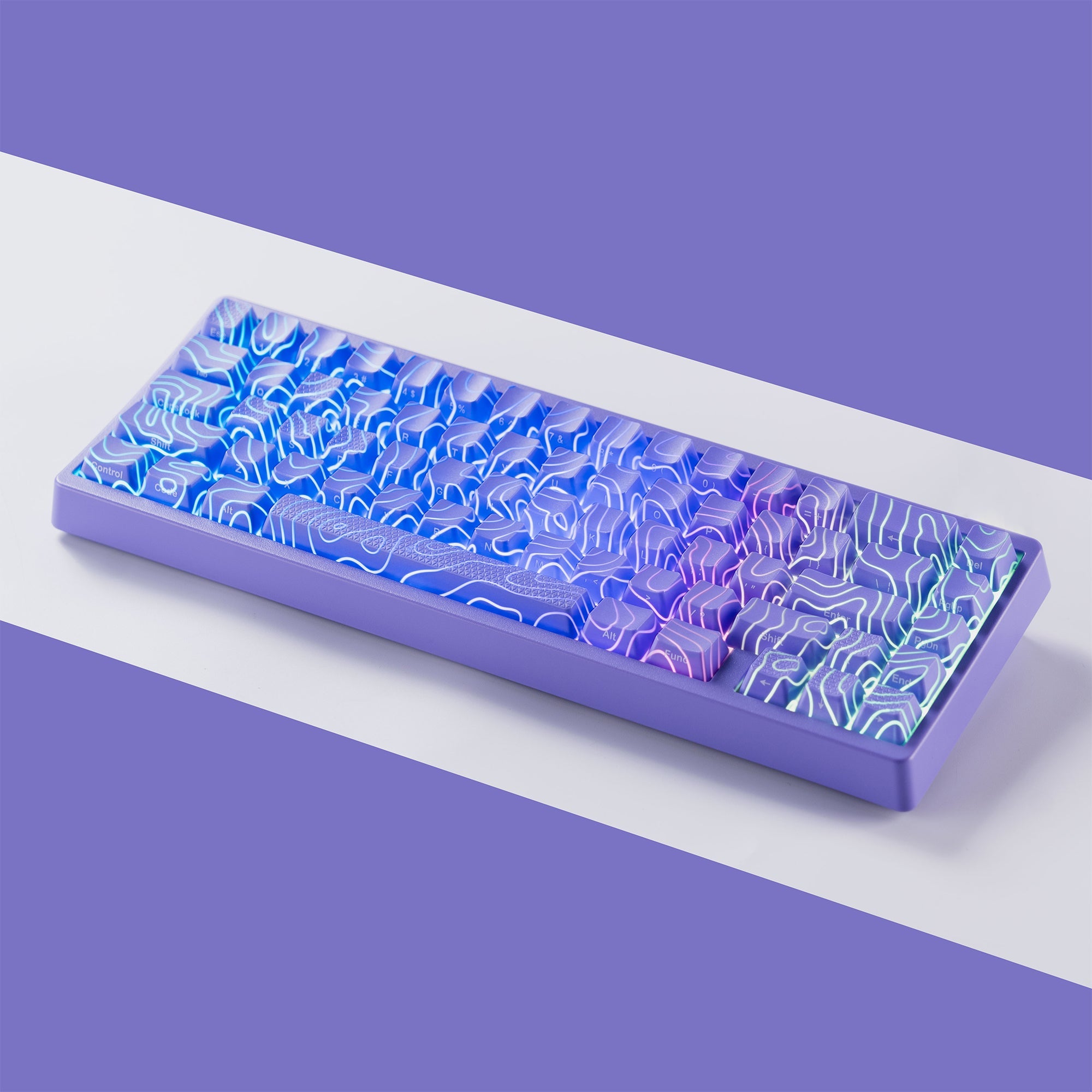 XVX M67 JadeStone Mechanical Keyboard With IMD-Tech Keycaps (Interstellar Black)