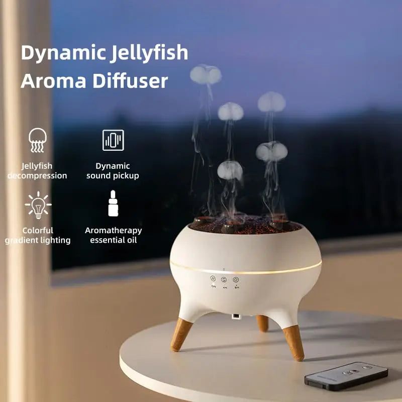 Jellyfish Aroma Diffuser | 250ml | 7 Color Lights & Remote