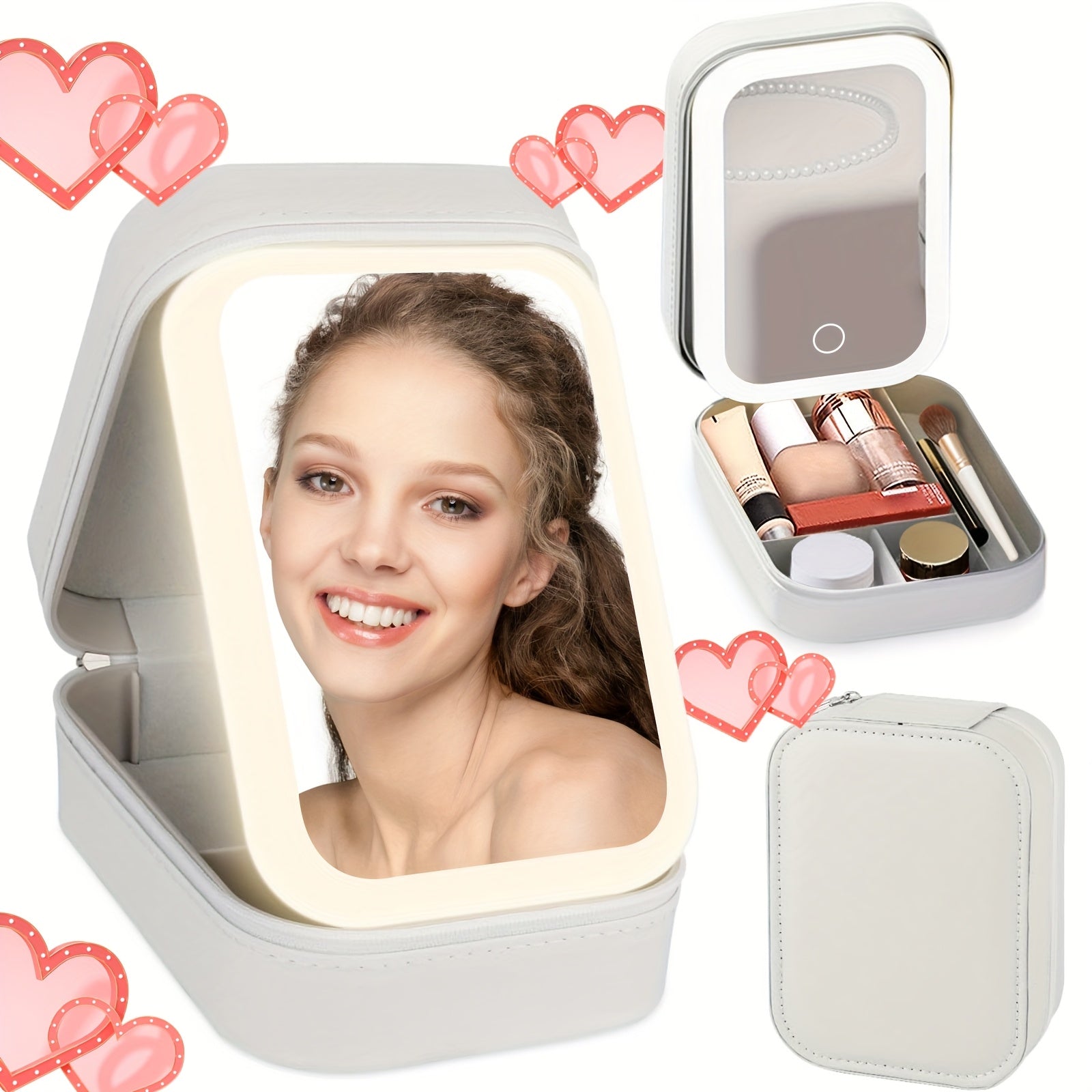 Makeup Mirror Case Organizer